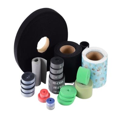 China Other Goods Using Low Price White LOGO Customization Tie Roll 30mm Hook And Loop Tape for sale