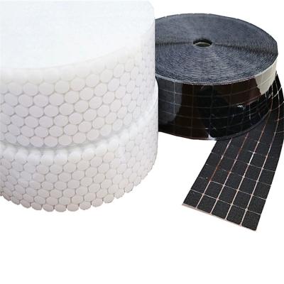 China Viable magic helmet v self-adhesive back-folding cube adhesive Tape-sticky PC-adhesive square hook and loop fastener tape-heavy duty for sale