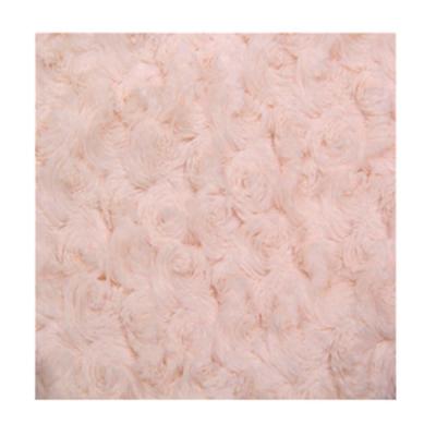 China Factory Shrink-Resistant Solid Embossed Single Side PV Plush Fleece Fabric For Toy Pillow Mat for sale