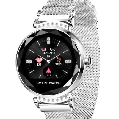 China H2 the hottest band ip67 heart rate tracker metal strap waterproof smartwatch H2 girls ladies smartwatch for sale