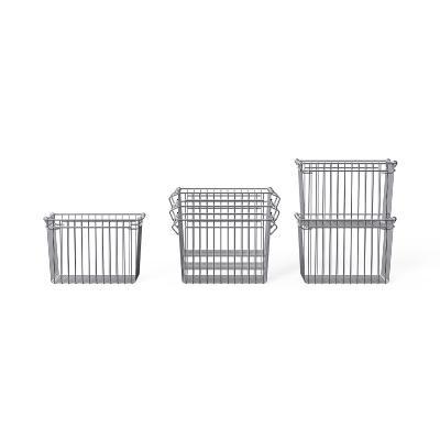 China Convenient Household Kitchen Stainless Steel Wire Basket for Organizing and Storing for sale