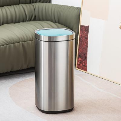 China 30L 40L 50L Household Office Touch Garbage Can Big Capacity Standing Press Design for sale