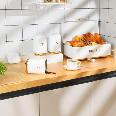 Cina OEM Metal Bread Bin Set per la conservazione della cucina e della freschezza in vendita