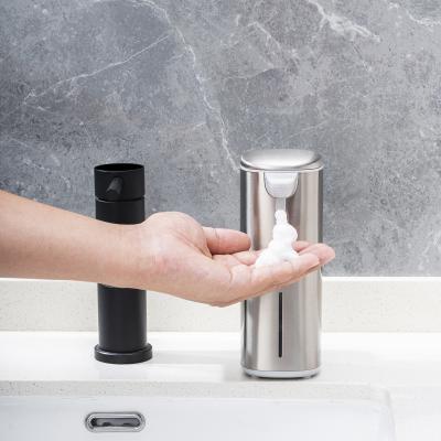 China Touch-Free Rechargeable Sensor Liquid Soap Pump Dispenser , Polished Stainless Steel for sale