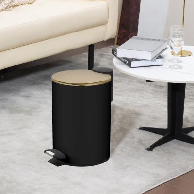 China Household Foot Pedal Stainless Steel Trash Bin with Rolling Cover 3L 5L 8L 12L 20L 30L for sale