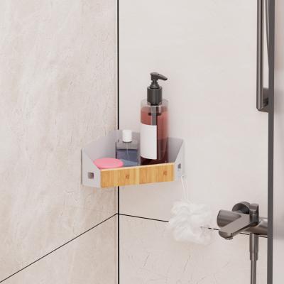 China Single Tier Household Bathroom Caddy Organizer , Corner Shower Storage Rack for sale