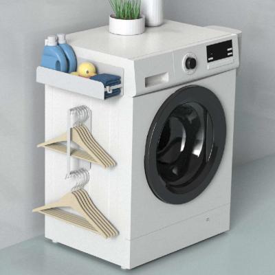 China Functional Design Magnetic Laundry Organizer Single Tier Washing Machine Side Rack for sale