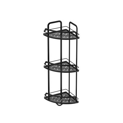 China Wall Mounted Type Iron Wire Rack Stainless Steel Shower Caddy For Bathroom Organization for sale