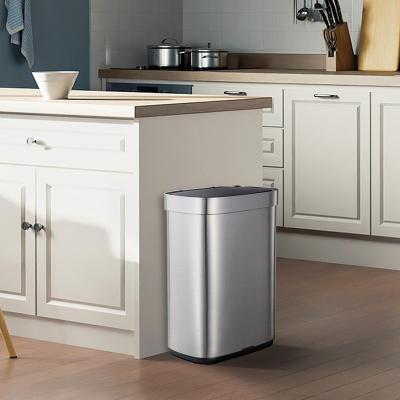 China Rectangle Household Smart Sensor Bin Induction Type Automatic Trash Can for sale