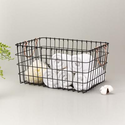 China Multifunctional Household Bathroom Iron Wire Basket Organizer for sale