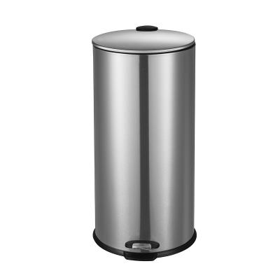 Chine 30L ménage doux fermé armoire ronde pédale poubelle avec couvercle mince pour les poubelles de salle de bains poubelle à vendre