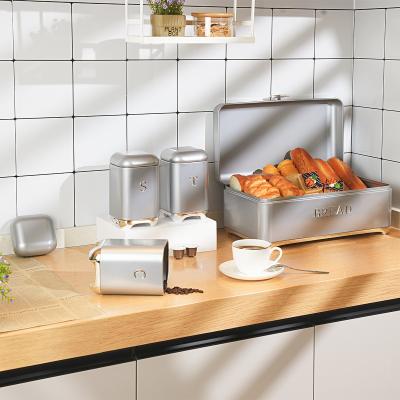 China Houd uw keuken benodigdheden vers en georganiseerd met Crown Series Metal Bread Bin Set Te koop