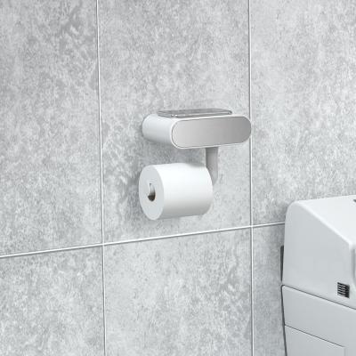 Cina Moderno design tipo resistente porta carta da bagno in acciaio inossidabile e porta spazzolino TPR per bagno compatto in vendita