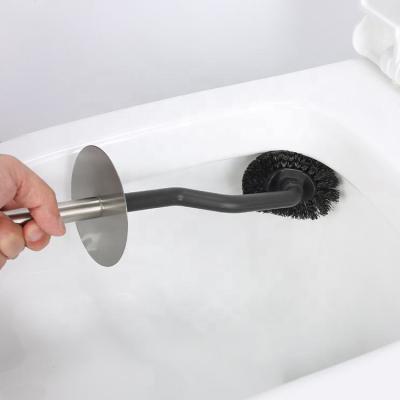 Cina Disegno curvo STAINLESS Toilet Brush Set con porta perfetto per la pulizia angolare del bagno in vendita