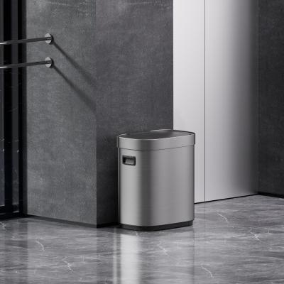 China Function Lid Open Automatically Household Kitchen Stainless Steel Trash Can with Automatic Touchless Smart Sensor Waste Bin for sale