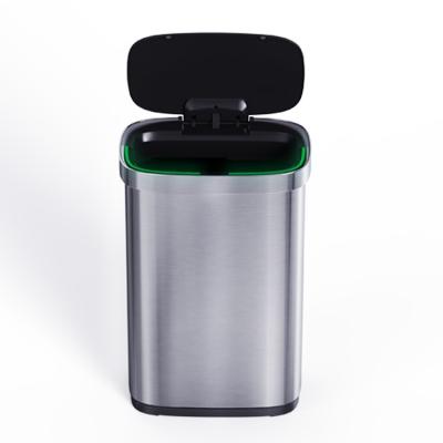 China Home Stainless Steel Garbage Bin with Automatic Sensor and Batteries Required Customized Smart Trash Bin for sale