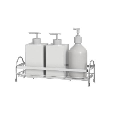 China Countertop Bathroom Rack Multifunctional Free Standing Bathroom Organizer Stainless Sink Countertop Rack for sale