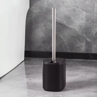 China Fashion Steel Toilet Cleaning Brush And Holder With Contemporary Design for sale