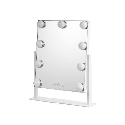 China big countertop Makeup Mirror with 9 Bulbs for sale