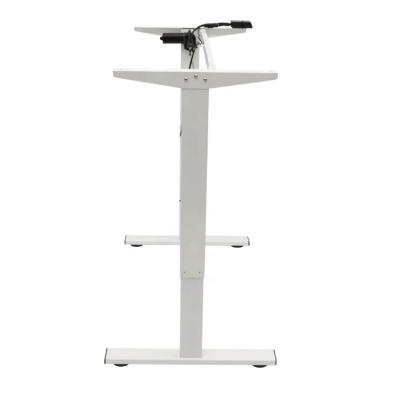 China Adjustable Table Sit Electric Lifting Office Study Sit Height Adjustable Economic Single Motor Lifting Stand Up Electric Desk for sale