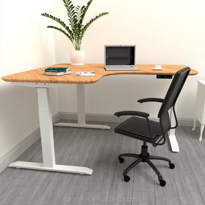 China (Size) Ergonomic Electric Motor Adjustable Sit Stand Adjustable Standing Desk of Office Furniture for sale