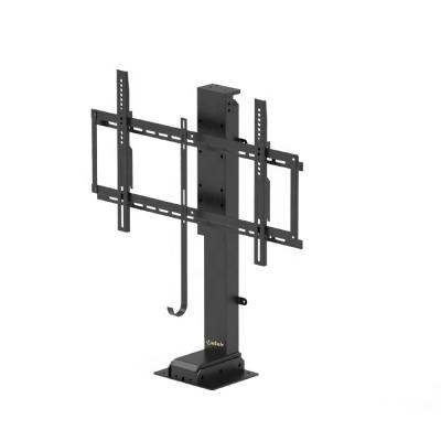 China Easy Assemble TV Screen Stand Custom Size Adjustable Electric TV Wall Mount Motorized Auto TV Lift Stand for sale