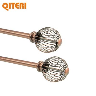 China QITERI-Hot Selling Classic Fascinating Metal Design Window Curtain Rod Home Accessory Sets 1 Shaped for sale