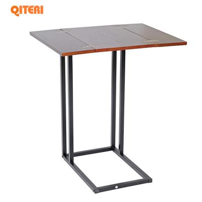 China (Other) Adjustable Foldable, Small Area, Large Expandable Sofa Side End Table Walnut End Table Finished for sale