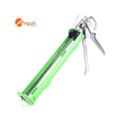 China Green Steel Skeleton Base Silicone Caulking Gun For Guangdong Hardware Tools for sale