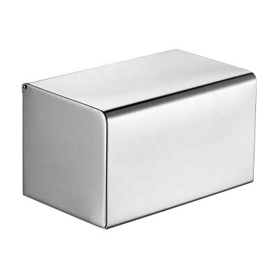 China Modern Waterproof Stainless Steel Toilet Paper Roll Holder With Shelf for sale