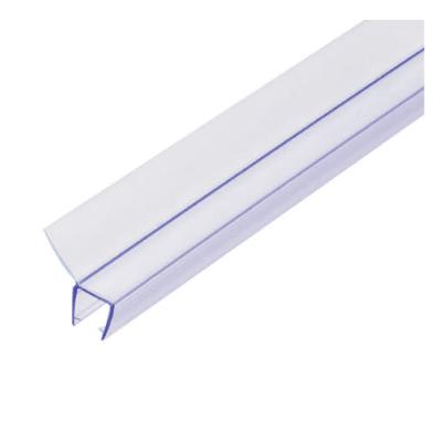 China Soft H Shape Glass Pvc Shower Room Door Sealing Strip for sale