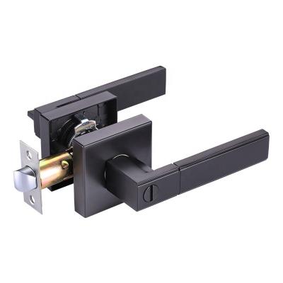 China Modern Heavy Duty Zinc Alloy Door Handles Tubular Lever Lock For Steel Wood Door for sale