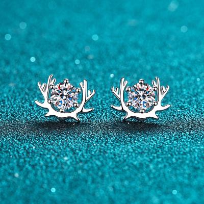 China Vintage Hot selling 925 sterling silver high-end couple women's design with you Moissanite earrings for sale