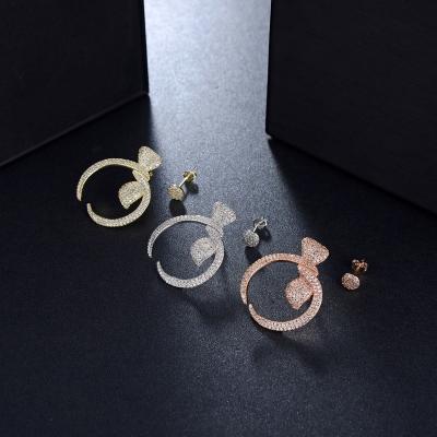 China CLASSIC Wholesale fashion accessories for women's popular butterfly AB with 925 sterling silver earrings for sale