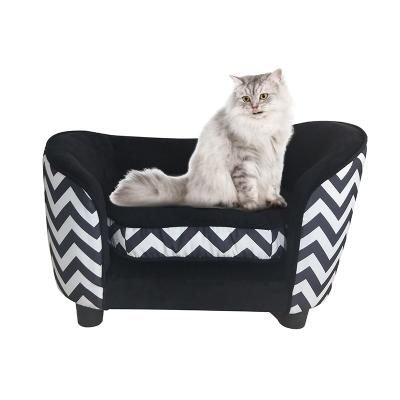 China Breathable Modern Velvet Kids Pet Furniture High End Sofa Luxury Pet Cat Dog Sofa Bed for sale