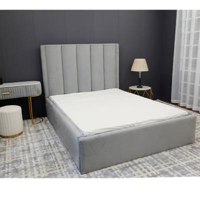 China Modern Bedroom Furniture Velvet Tufted Bed Headboard King Size Headboard for sale