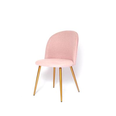 China Assembly Legs Dining Chair Furniture Restaurant Chair Home Gold Legs Luxury Fabric Dining Chairs for sale