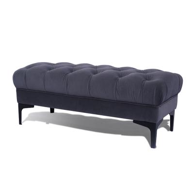 China Modern Velvet Living Room Bench Mordern Laynsino Tufted Sofa Bench for sale