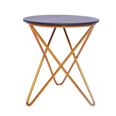 China Laynsino new products steel frame coffee table small tea table gold simple design for sale