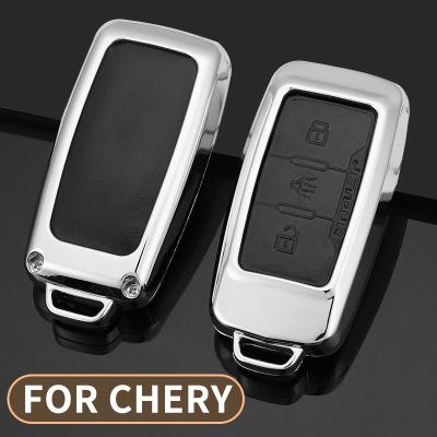 China Car Accessories Hard Metal Zinc Alloy Car Key Cover Case Suitable for Chery Ruihu 5 Jietu X7 Irize Fengyun 2A3 Qiyun Case for Chery for sale