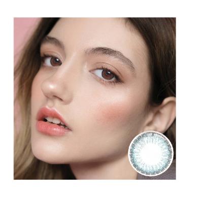 China Meetone Newyork blue normal small pupil hot sale charming soft color contact lenses wholesale good for dark eyes for sale