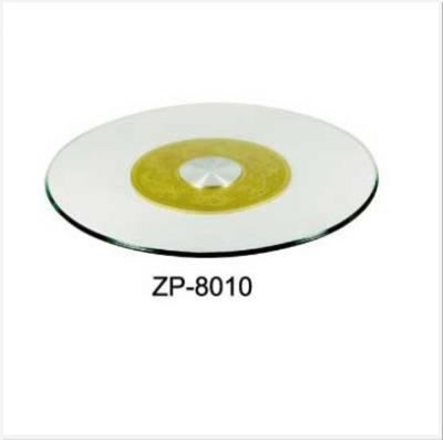 China hot sale popular China factory yellow glass revolving plate for restaurant for sale