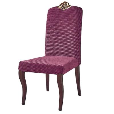 China YLX-8006 Iron Purple Upholstery Dining Chair 2 PCS/Woven Bag for sale