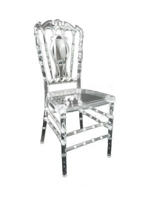 China hot sale high quality good price stackable acrylic wedding chair 4pcs/carton for sale