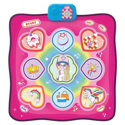 China Electronic Game Toy Blanket Musical Piano Toys Keyboard Music Mat Keyboard Dance Mat Children's Toy Hot Sales Girls Pink Educational Dance Piano for sale