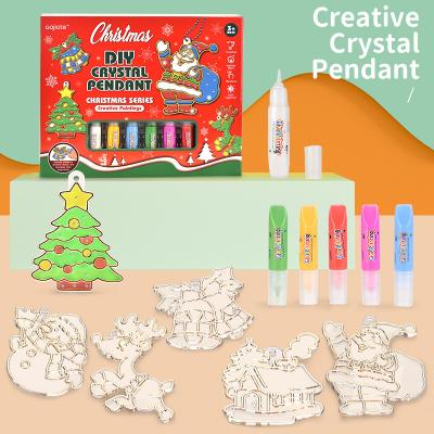 China 2022 Educational Christmas Gifts Toys Gifts For Children DIY 3D Glue Tempera Painting 2022 Toys For Children Toy Kids 3D Solid Rubber Painting for sale