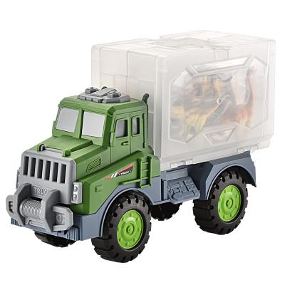 China Training Kids Action Capacity Model Wholesale Cars Coloring Toys Container Storage Car Boys Multifunctional Toy Construction Vehicle Storage Car for sale