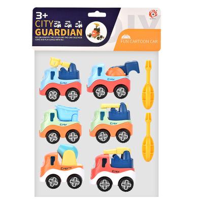 China High Quality Early Education Assembling Preschool Educational Toys Engineering Assemble Vehicle Children Disassemble Car Truck Toy Kids DIY Assembling Car for sale