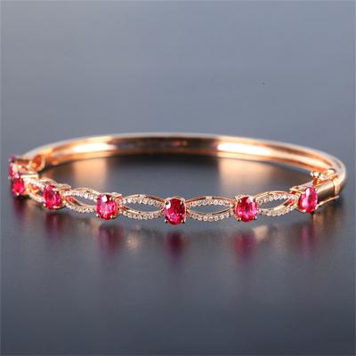 China 100% Genuine Pure Diamond Bracelet Women 18k Gold FASHIONABLE Bra for sale