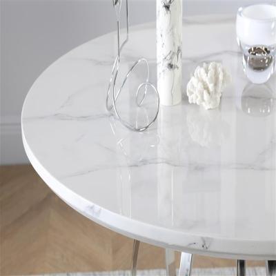 China Modern Factory Italian Marble Tea Table, White Factory Custom Cut Marble Table Top, Round Marble Vanity Tops For Bathroom for sale